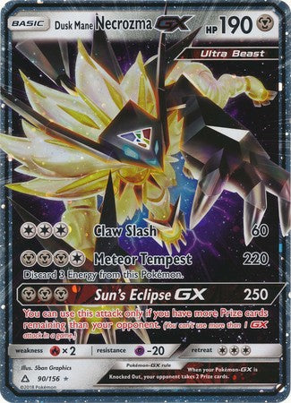 Dusk Mane Necrozma GX (90/156) (Jumbo Card) [Sun & Moon: Ultra Prism] | Odin's Place