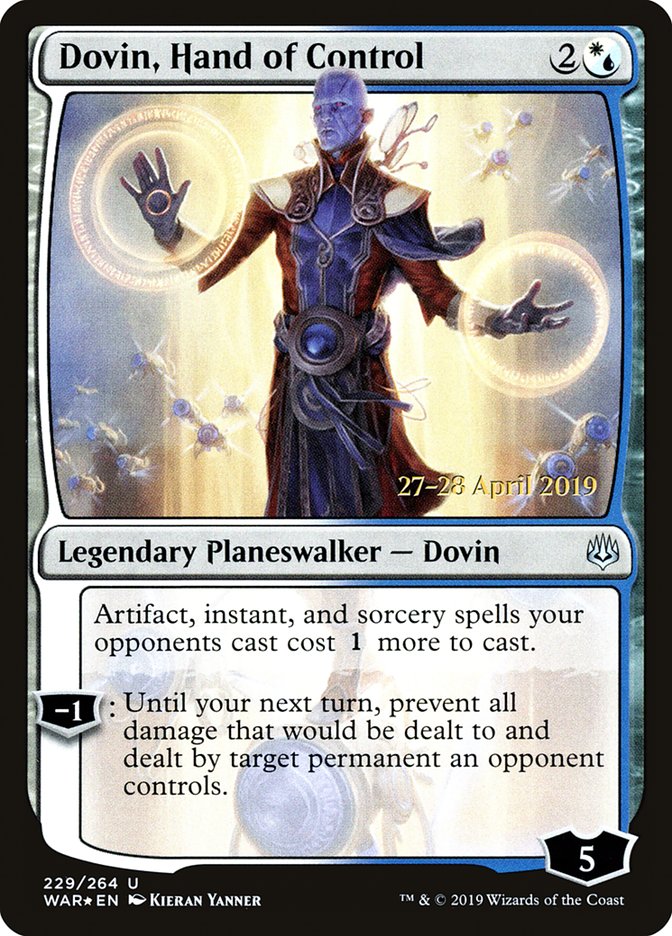Dovin, Hand of Control (229) [War of the Spark Prerelease Promos] | Odin's Place