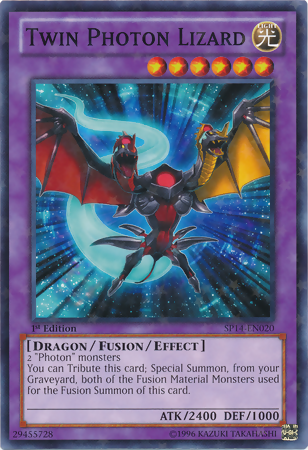 Twin Photon Lizard [SP14-EN020] Starfoil Rare | Odin's Place