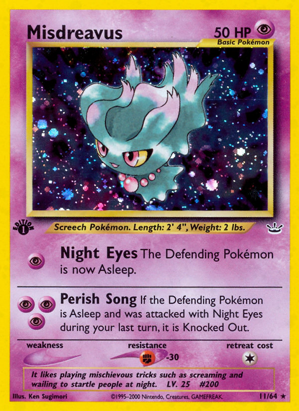 Misdreavus (11/64) [Neo Revelation 1st Edition] | Odin's Place