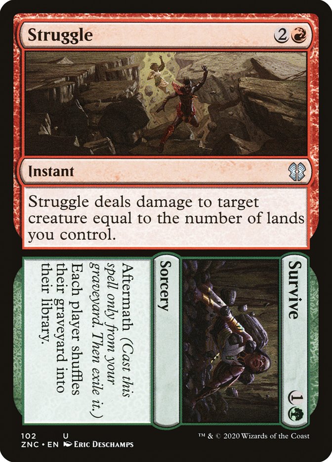 Struggle // Survive [Zendikar Rising Commander] | Odin's Place