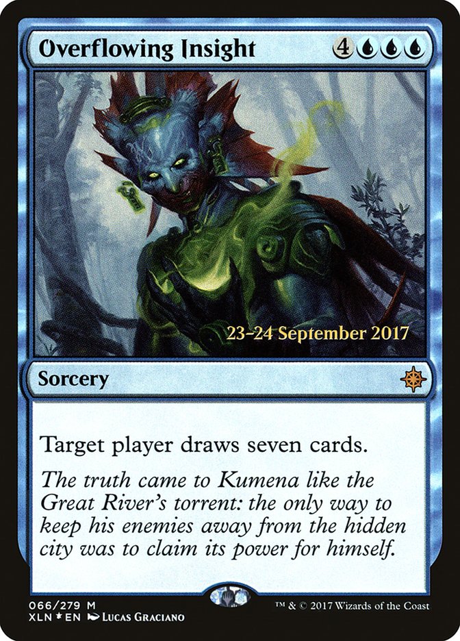 Overflowing Insight (66) [Ixalan Prerelease Promos] | Odin's Place