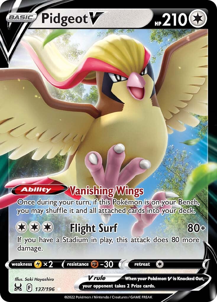 Pidgeot V (137/196) [Sword & Shield: Lost Origin] | Odin's Place