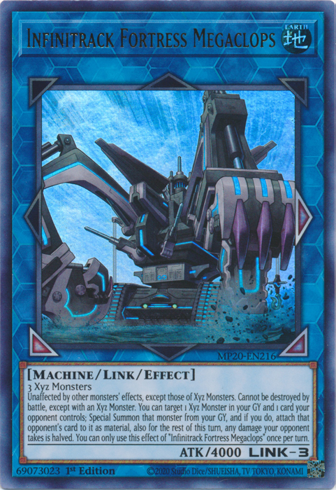 Infinitrack Fortress Megaclops [MP20-EN216] Ultra Rare | Odin's Place