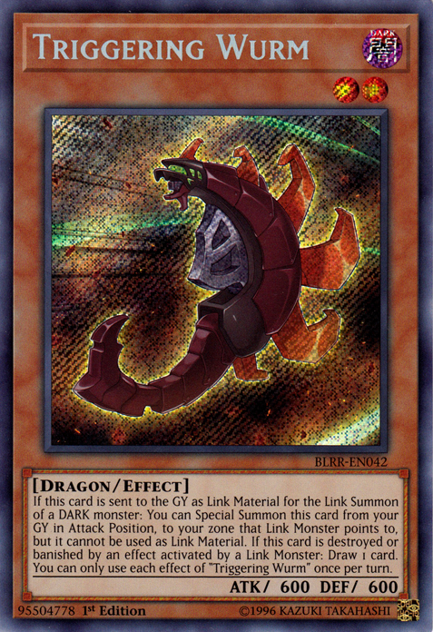 Triggering Wurm [BLRR-EN042] Secret Rare | Odin's Place