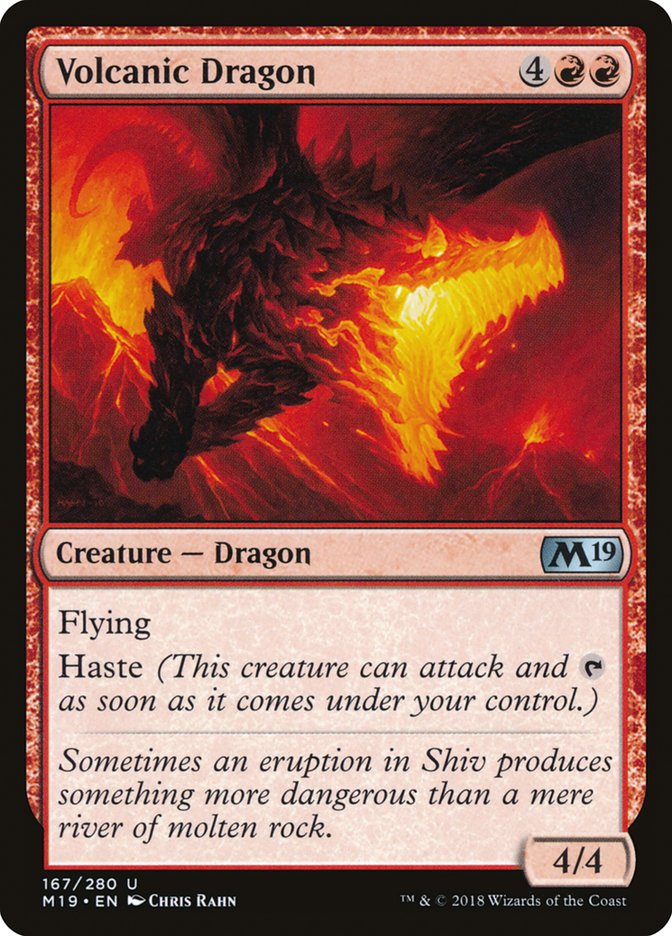 Volcanic Dragon (167) [Core Set 2019] | Odin's Place