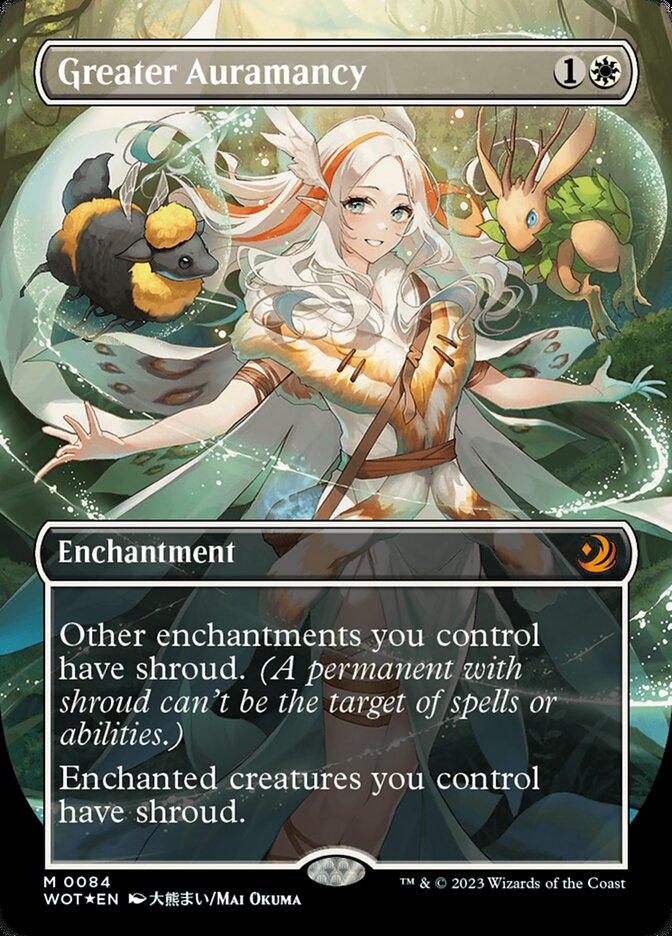 Greater Auramancy (Anime Borderless) (Confetti Foil) [Wilds of Eldraine: Enchanting Tales] | Odin's Place