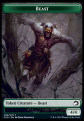 Spirit // Beast (008) Double-Sided Token [Innistrad: Midnight Hunt Tokens] | Odin's Place