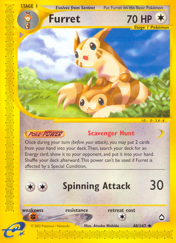 Furret (48/147) [Aquapolis] | Odin's Place