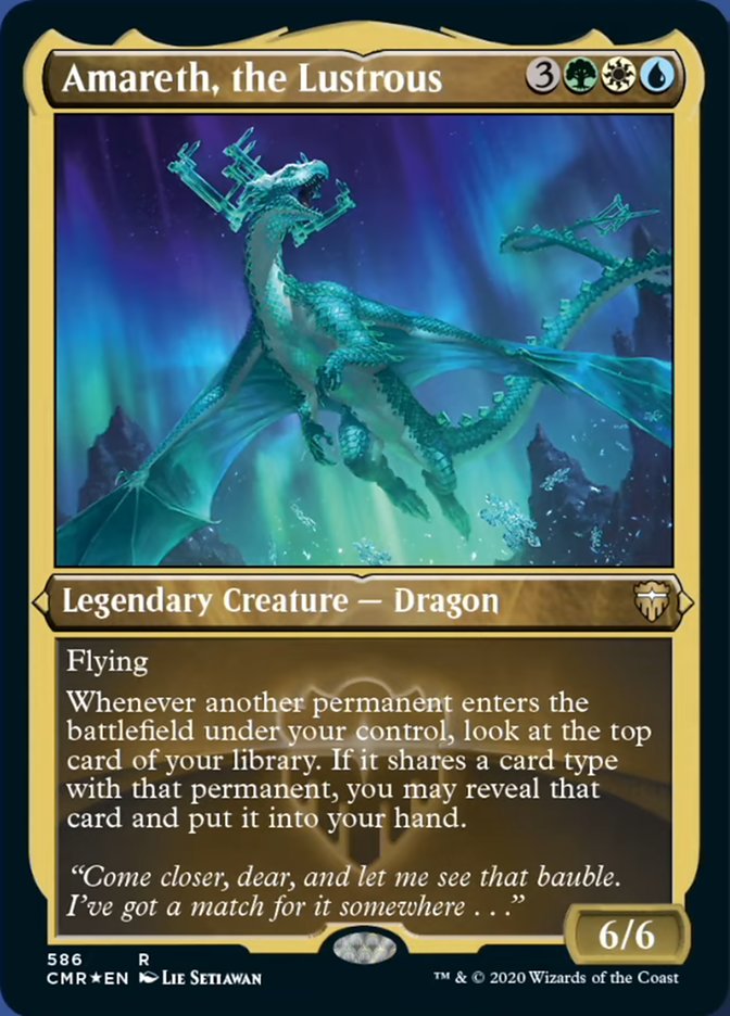 Amareth, the Lustrous (Etched) [Commander Legends] | Odin's Place