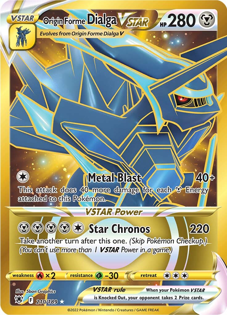Origin Forme Dialga VSTAR (210/189) [Sword & Shield: Astral Radiance] | Odin's Place