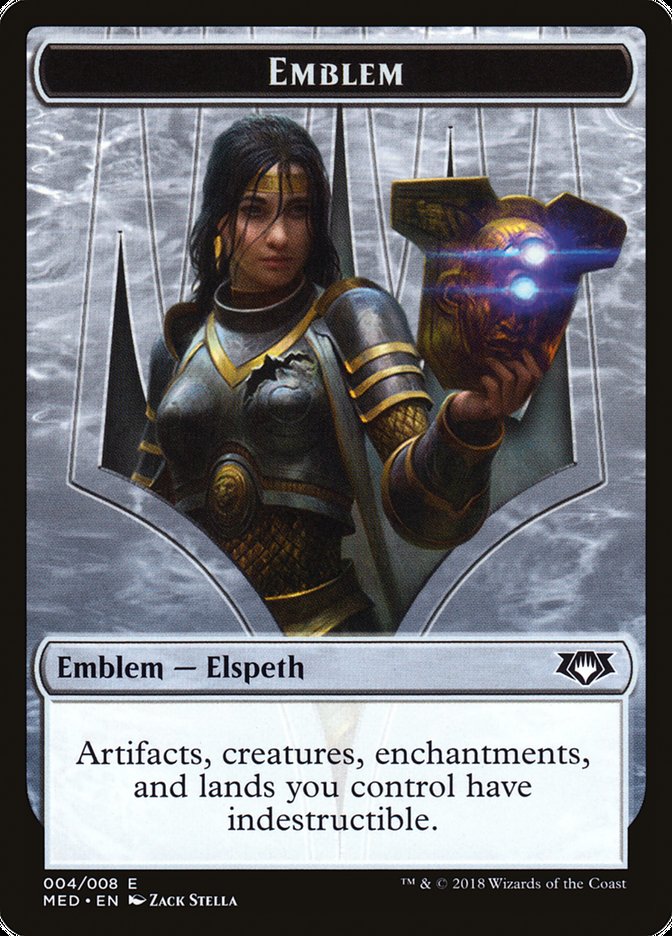 Elspeth, Knight-Errant Emblem (4) [Mythic Edition Tokens] | Odin's Place