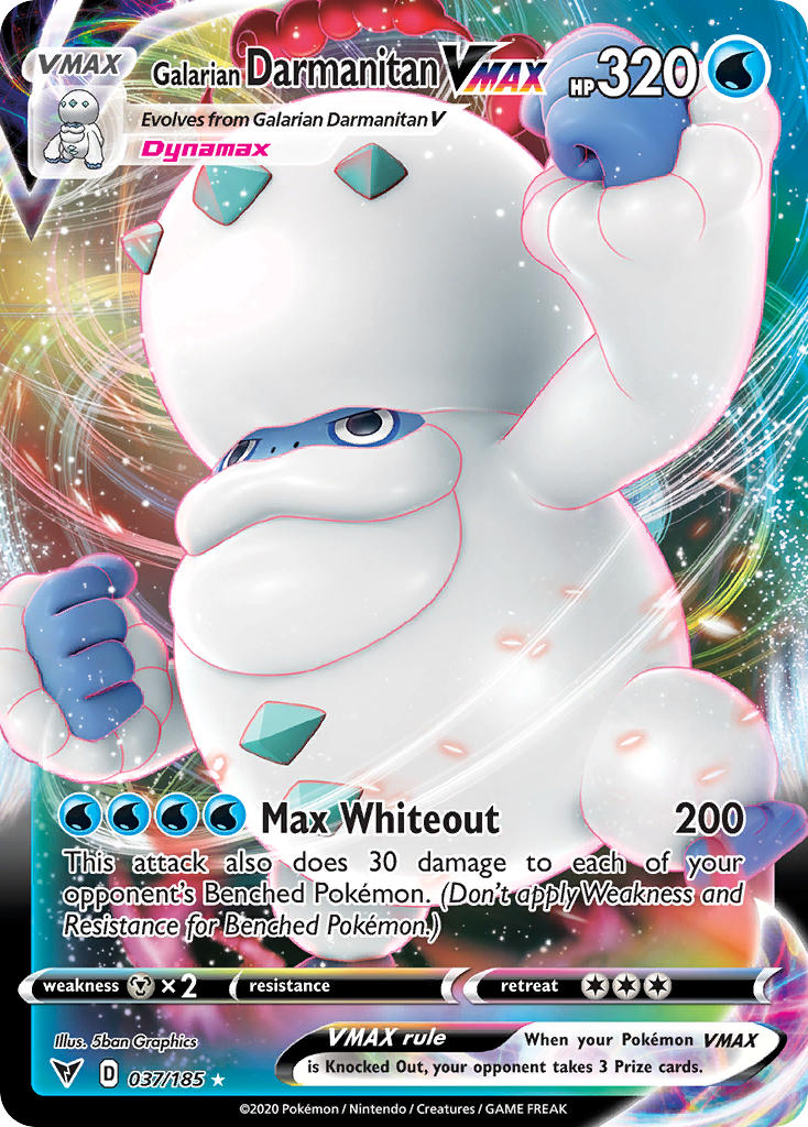 Galarian Darmanitan VMAX (037/185) [Sword & Shield: Vivid Voltage] | Odin's Place
