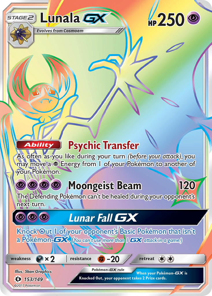 Lunala GX (153/149) [Sun & Moon: Base Set] | Odin's Place