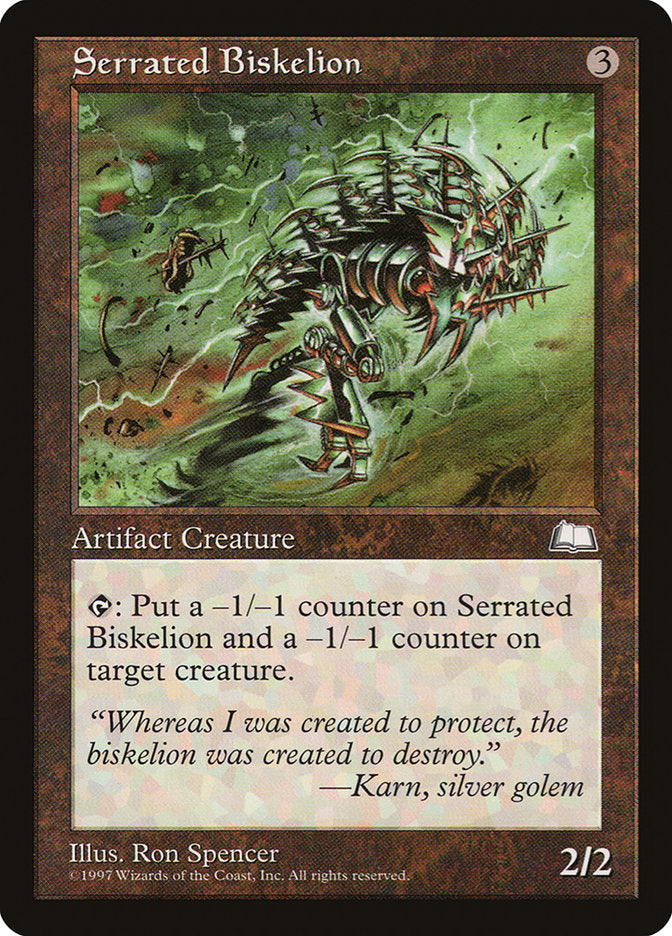 Serrated Biskelion (156) [Weatherlight] | Odin's Place