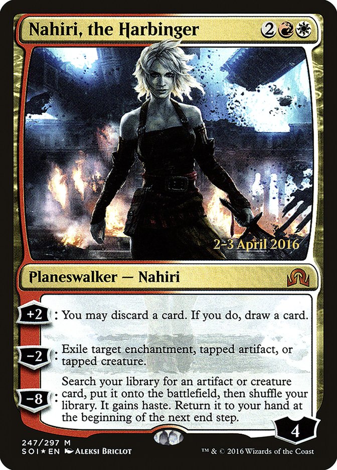 Nahiri, the Harbinger (247) [Shadows over Innistrad Prerelease Promos] | Odin's Place
