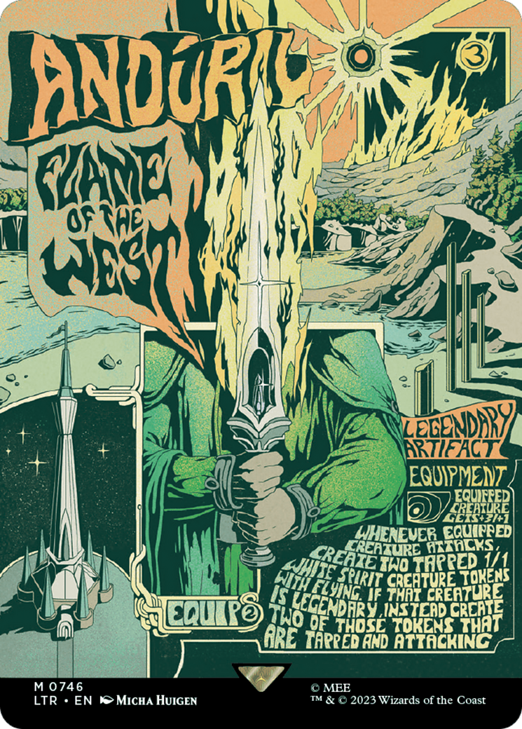 Anduril, Flame of the West (Borderless Poster) [The Lord of the Rings: Tales of Middle-Earth] | Odin's Place
