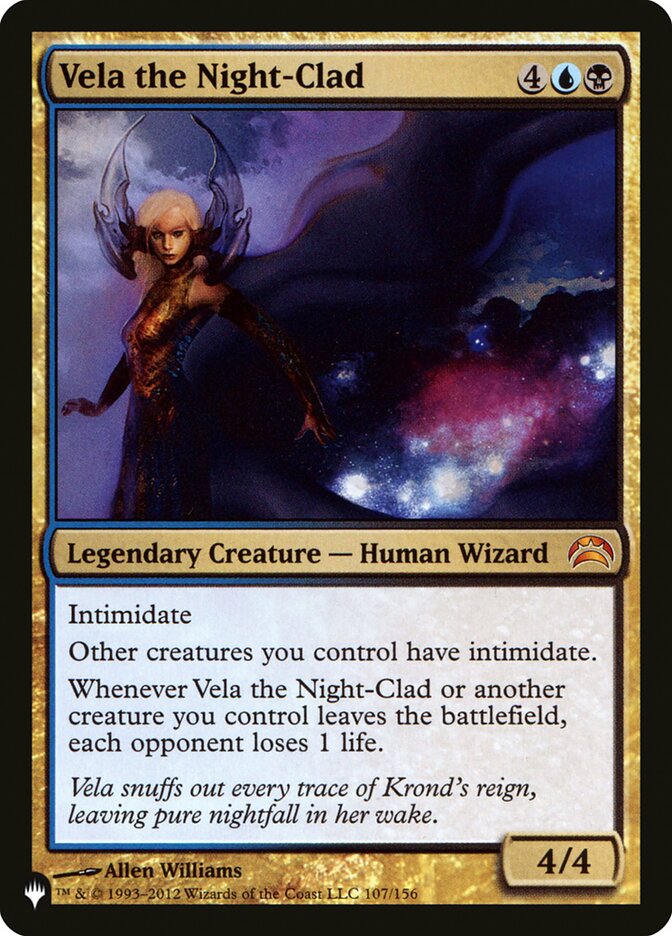 Vela the Night-Clad [The List] | Odin's Place