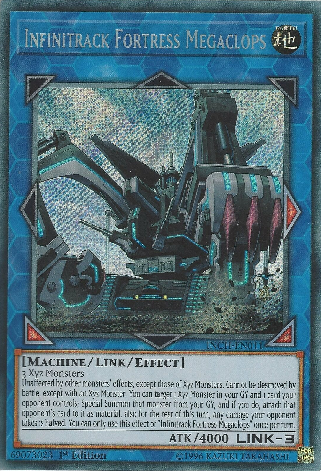 Infinitrack Fortress Megaclops [INCH-EN011] Secret Rare | Odin's Place
