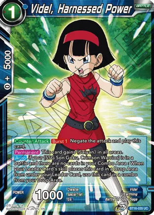 Videl, Harnessed Power (BT16-035) [Realm of the Gods] | Odin's Place