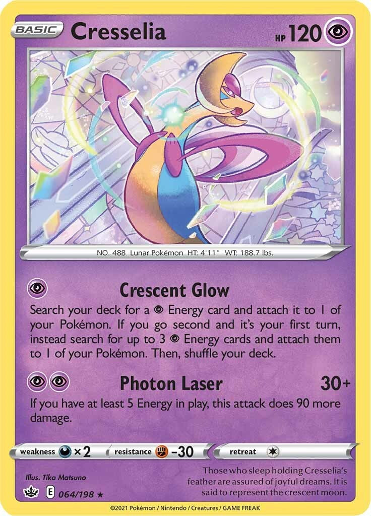 Cresselia (064/198) (Theme Deck Exclusive) [Sword & Shield: Chilling Reign] | Odin's Place