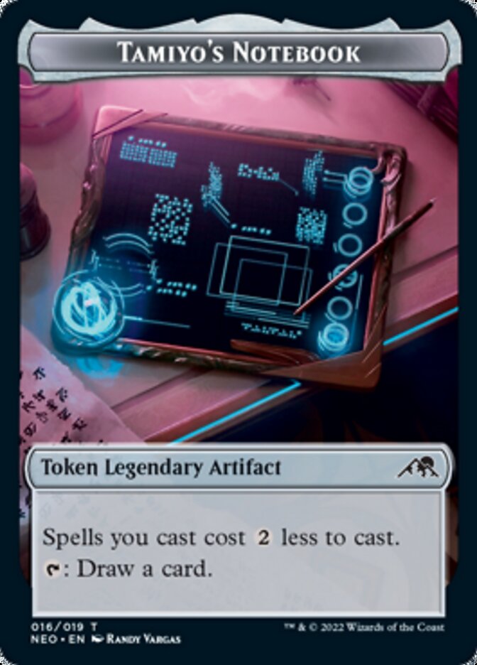 Samurai // Tamiyo's Notebook Double-Sided Token [Kamigawa: Neon Dynasty Tokens] | Odin's Place