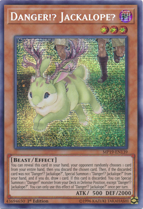 Danger!? Jackalope? [MP19-EN139] Prismatic Secret Rare | Odin's Place