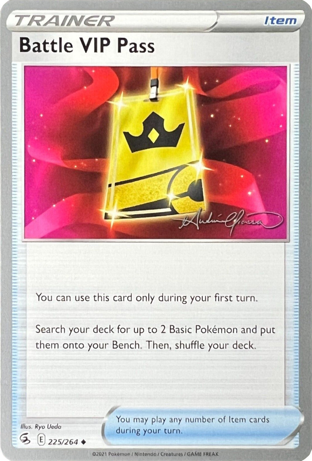 Battle VIP Pass (225/264) (The Shape of Mew - Andre Chiasson) [World Championships 2022] | Odin's Place