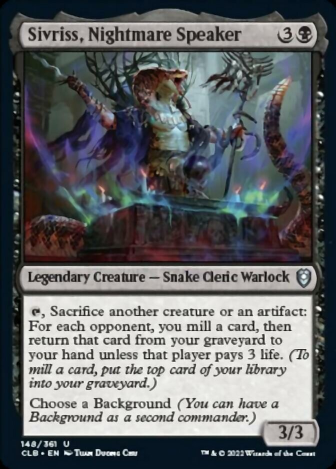Sivriss, Nightmare Speaker [Commander Legends: Battle for Baldur's Gate] | Odin's Place