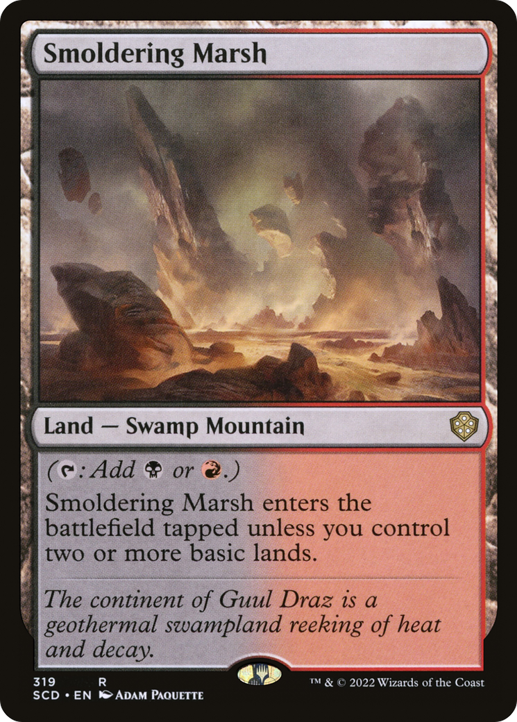 Smoldering Marsh [Starter Commander Decks] | Odin's Place