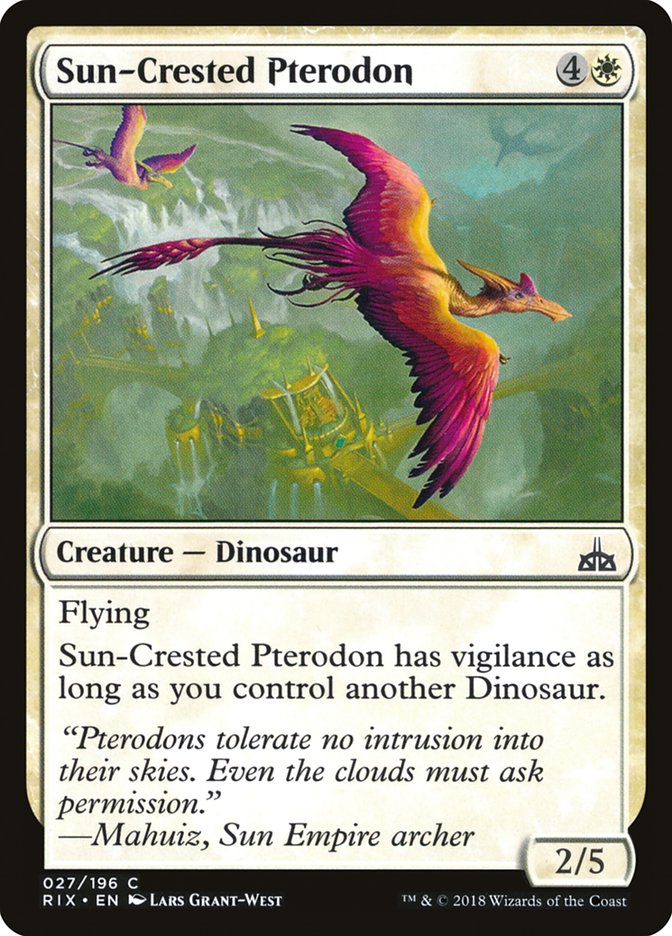 Sun-Crested Pterodon (27) [Rivals of Ixalan] | Odin's Place