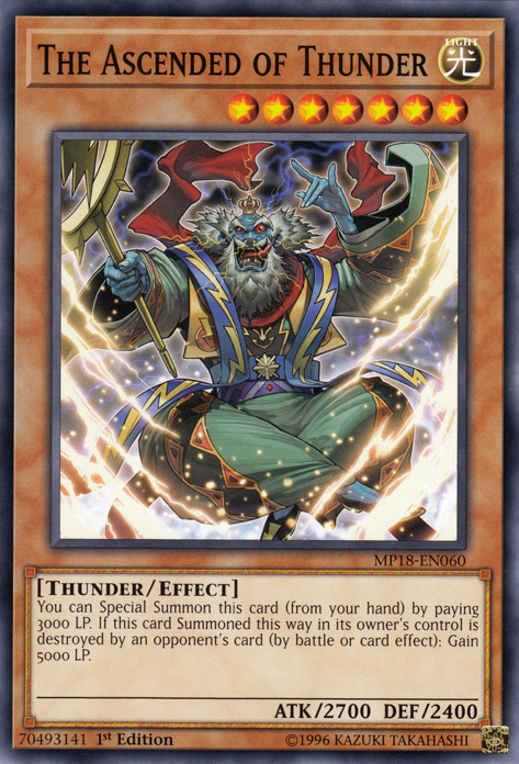 The Ascended of Thunder [MP18-EN060] Short Print | Odin's Place