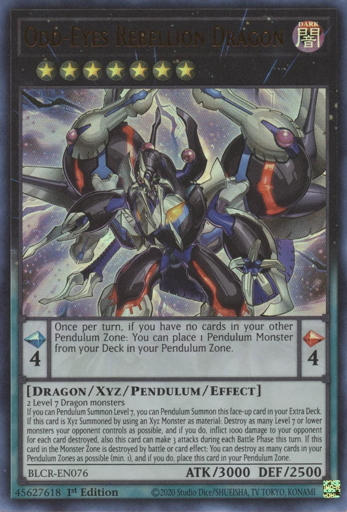 Odd-Eyes Rebellion Dragon [BLCR-EN076] Ultra Rare | Odin's Place