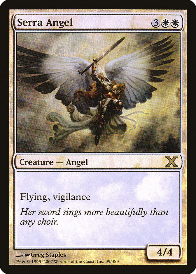 Serra Angel (Premium Foil) [Tenth Edition] | Odin's Place