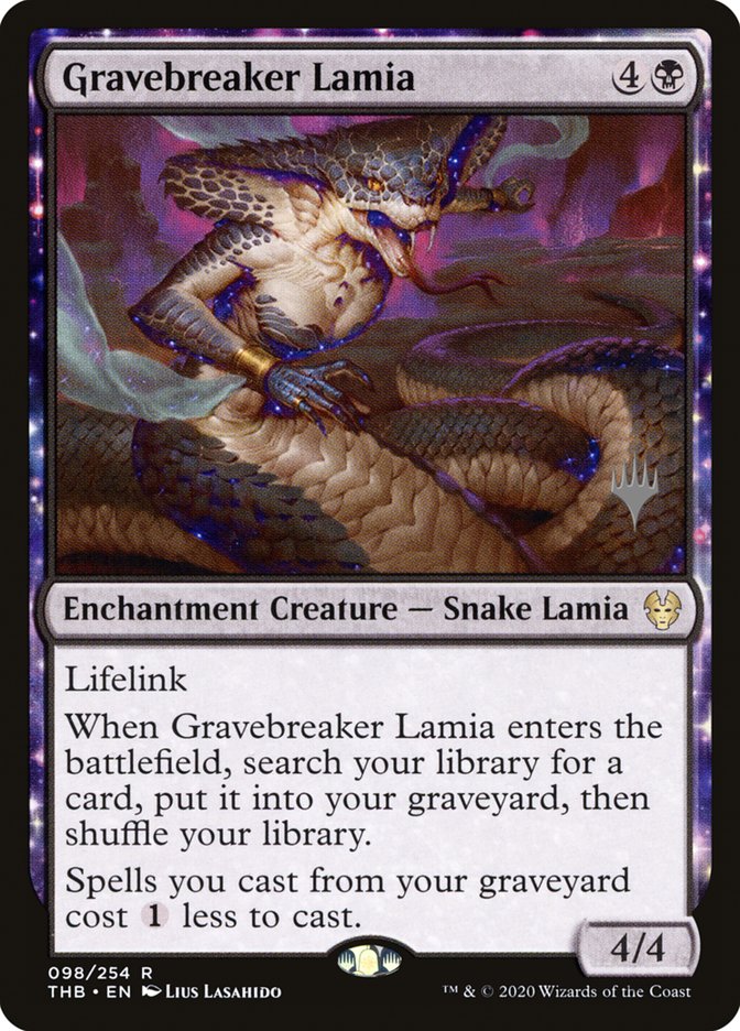 Gravebreaker Lamia (Promo Pack) [Theros Beyond Death Promos] | Odin's Place
