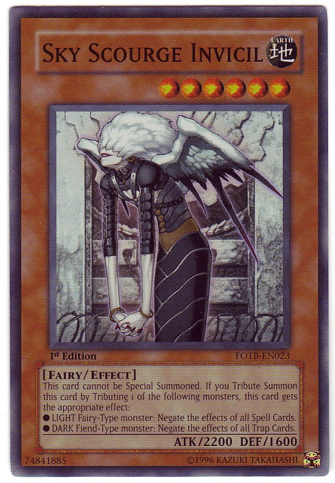Sky Scourge Invicil [FOTB-EN023] Super Rare | Odin's Place