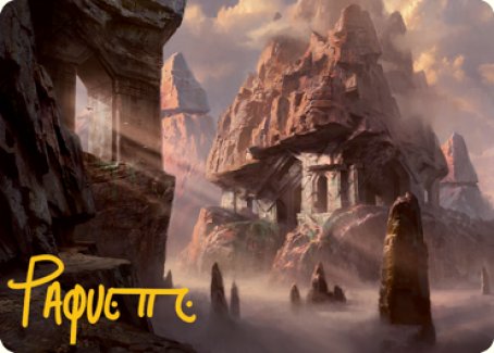 Mountain (277) Art Card (Gold-Stamped Signature) [Dungeons & Dragons: Adventures in the Forgotten Realms Art Series] | Odin's Place