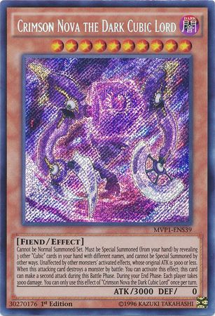 Crimson Nova the Dark Cubic Lord [MVP1-ENS39] Secret Rare | Odin's Place