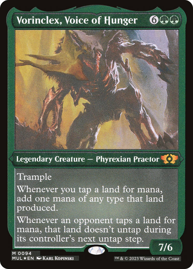 Vorinclex, Voice of Hunger (Foil Etched) [Multiverse Legends] | Odin's Place