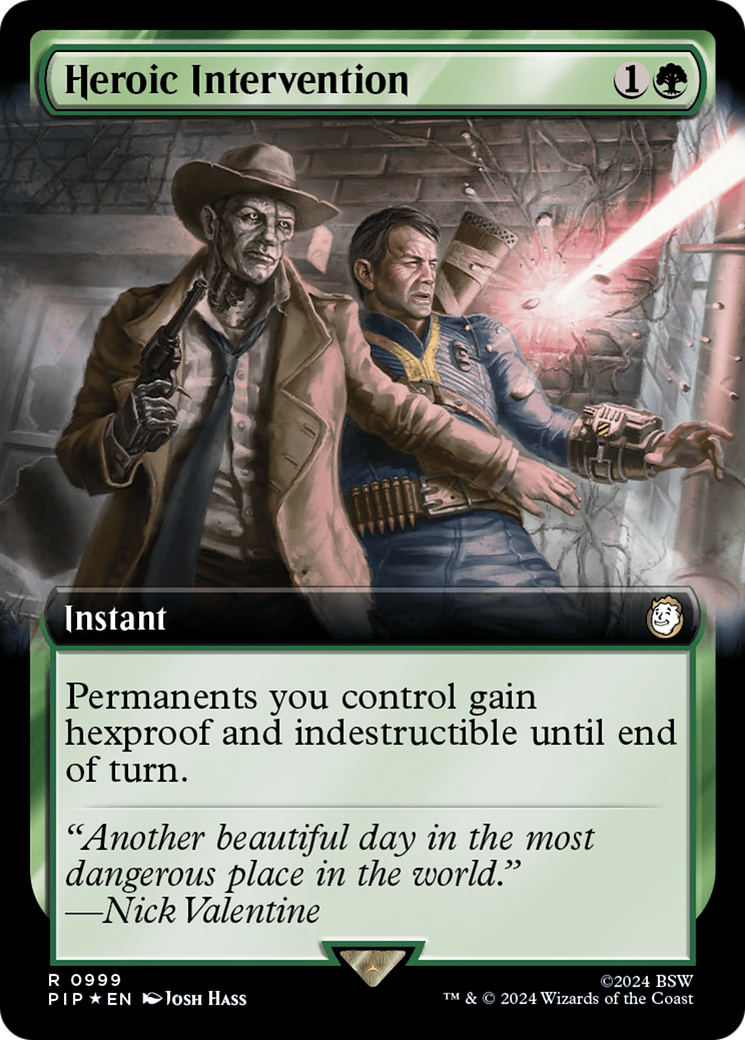 Heroic Intervention (Extended Art) (Surge Foil) [Fallout] | Odin's Place
