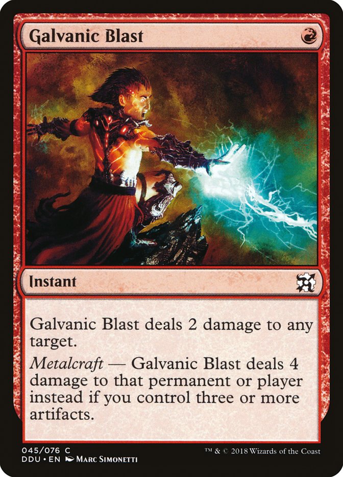 Galvanic Blast (45) [Duel Decks: Elves vs. Inventors] | Odin's Place