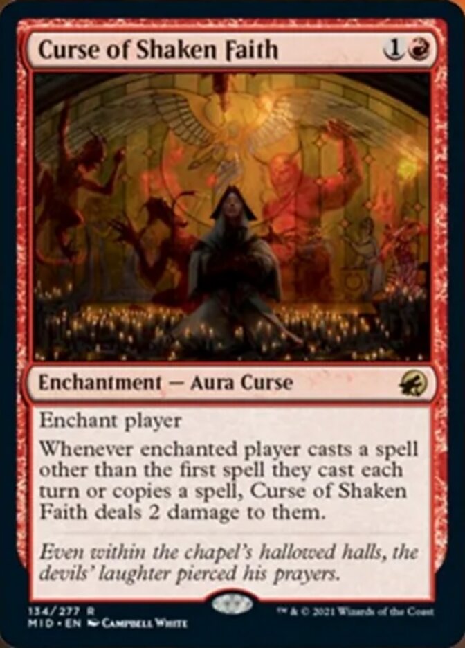 Curse of Shaken Faith [Innistrad: Midnight Hunt] | Odin's Place