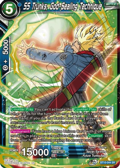 SS Trunks, God-Sealing Technique (Event Pack 08) (BT10-044) [Tournament Promotion Cards] | Odin's Place