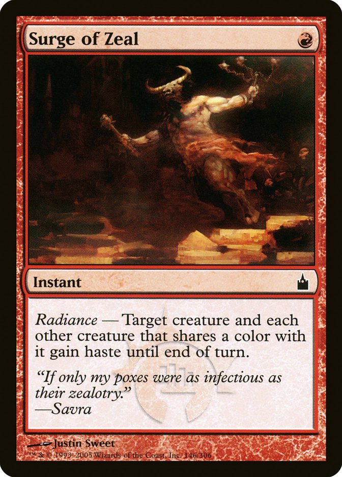 Surge of Zeal (146) [Ravnica: City of Guilds] | Odin's Place