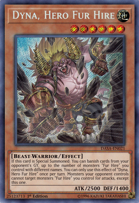 Dyna, Hero Fur Hire [DASA-EN021] Secret Rare | Odin's Place