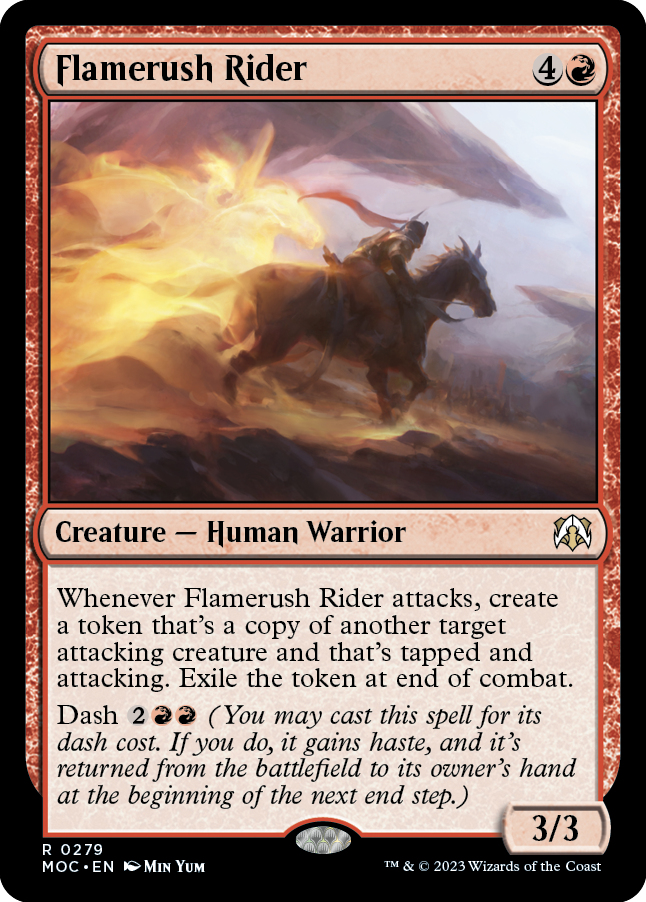 Flamerush Rider [March of the Machine Commander] | Odin's Place