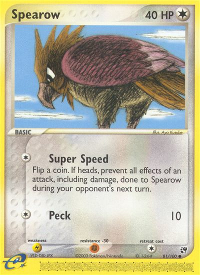 Spearow (81/100) [EX: Sandstorm] | Odin's Place