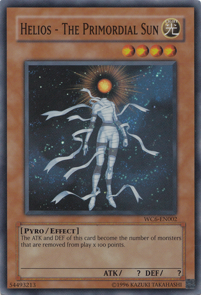 Helios - The Primordial Sun [WC6-EN002] Super Rare | Odin's Place