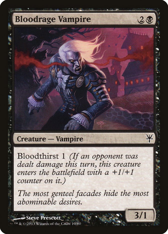 Bloodrage Vampire (10) [Duel Decks: Sorin vs. Tibalt] | Odin's Place