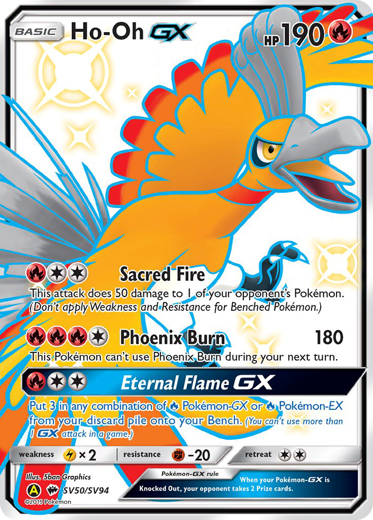 Ho-Oh GX (SV50/SV94) [Sun & Moon: Hidden Fates - Shiny Vault] | Odin's Place